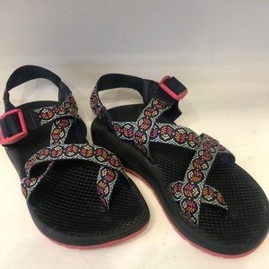 Navy & Pink Chaco Sandals